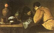 Diego Velazquez Two Men at a Table Norge oil painting reproduction